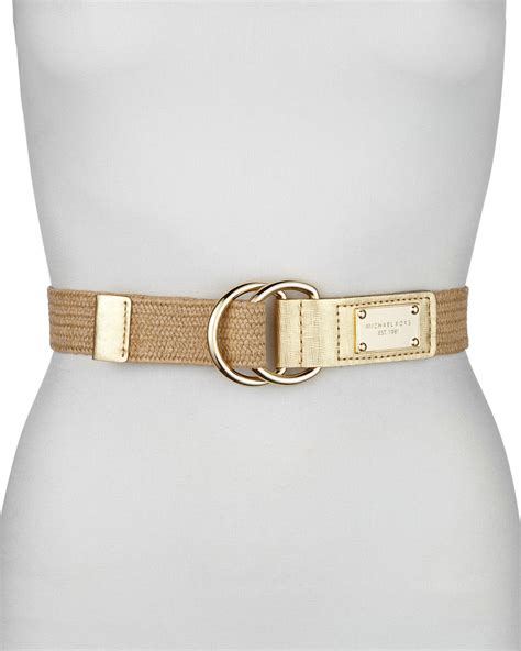 michael kors ladies leather belt|Michael Kors elastic belt women.